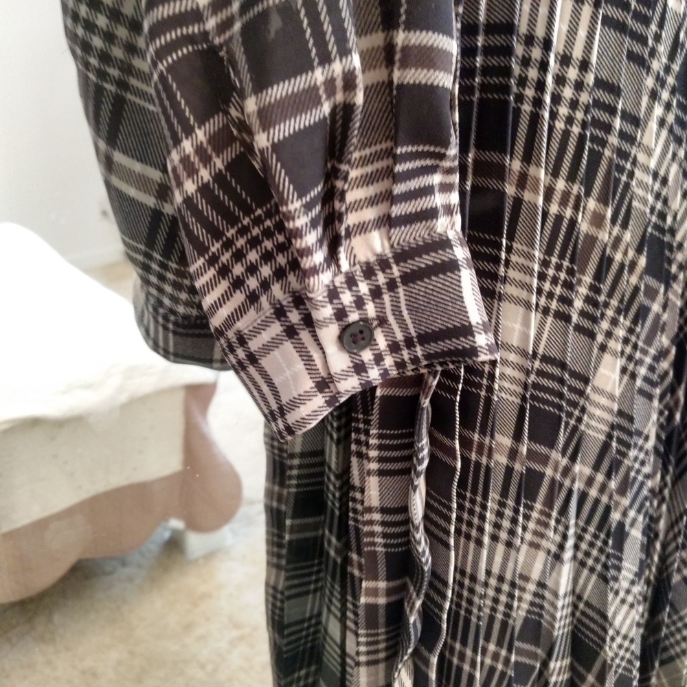 Banana Republic Plaid Dress Sz.6 - Picture 9 of 9